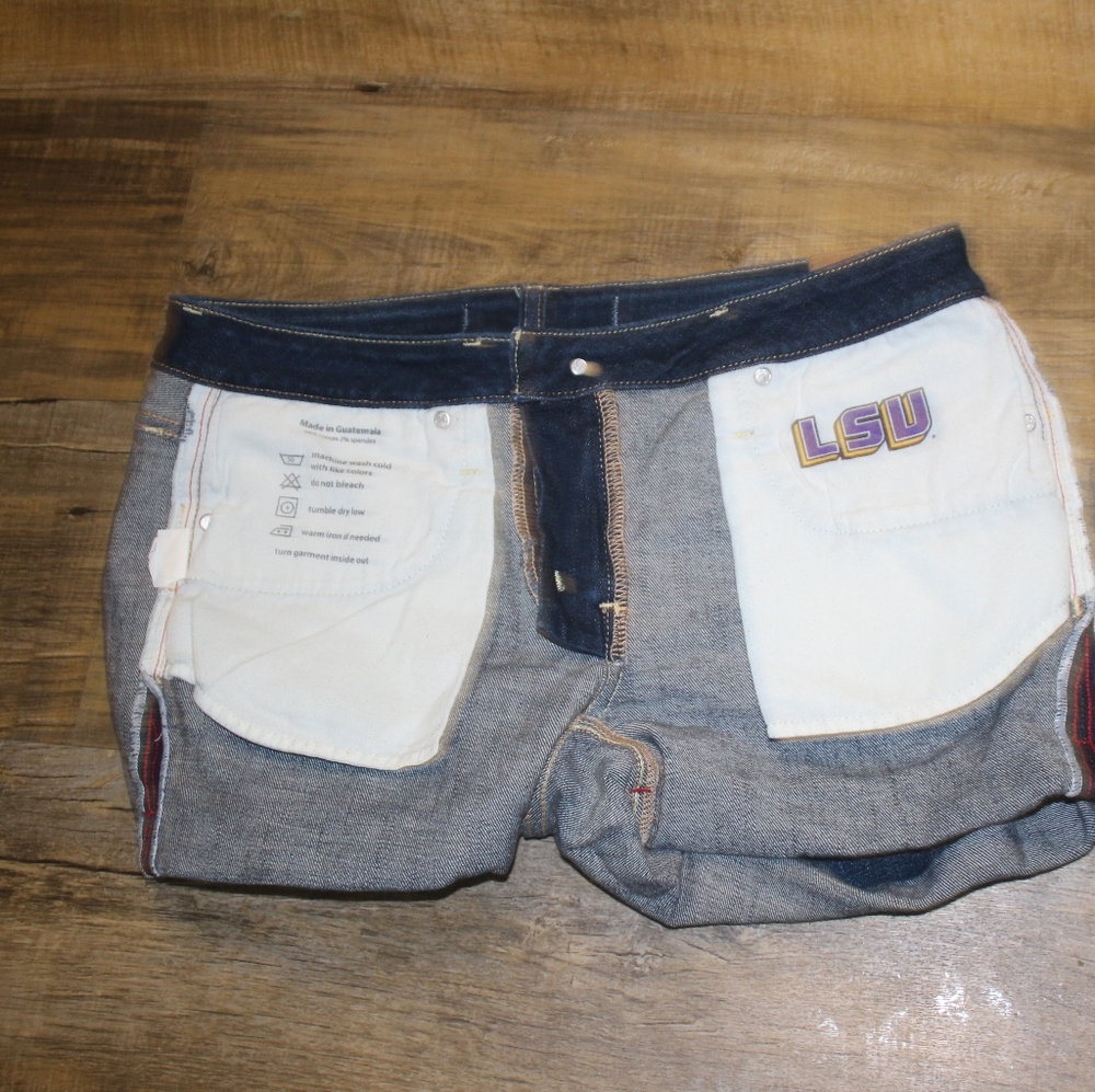 Ladies LSU Shorts - Picture 2 of 2